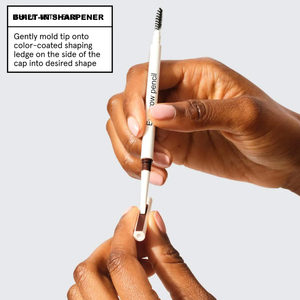 Lápiz de cejas definido con forma de alta pigmentación, lápiz de cejas resistente a las manchas, lápiz de arco de cejas vegano con cepillo de etiquetado, maquillaje de ojos - Product Image 5