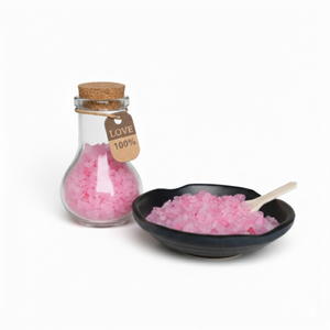 Sel de bain rose de l'Himalaya en granulés 1-2 mm, directement de l'usine, pour bain de pieds professionnel et pédicure, sac de 25 kg, certifié CE - Product Image 1
