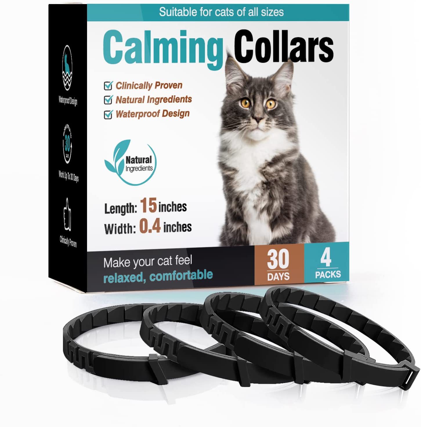 4 pièces chat noir