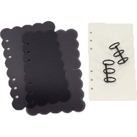 Carnet à spirale A6 DIY Budget-Friendly Clear Transparent Dashboard Givré PVC 6-Hole Acrylique Binder Loose-Leaf pour une utilisation scolaire