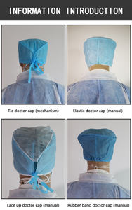 20gsm - 40gsm المتاح غير المنسوجة SMS + PP قبعة الجراح - Product Image 4