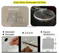 4*4cm Rutschfeste Verstellbare Waschbare Anti-Vibrations-Pads Wiederverwendbare Multifunktionale Selbstklebende Stoßdämpfende Geräuschlose Unterlagen