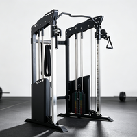Appareil de musculation multifonctionnel commercial à double câble croisé, machine à poulies réglables avec double pile de poids pour salle de sport