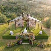 Hochzeitszelt Aluminium 20'x40' Festzelt für 500 Personen Wasserdichtes Outdoor-Partyzelt Maßgefertigtes Eventzelt für Hochzeiten und Bankette