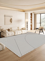Tapis doux imprimé abstrait pour salon, imitation cachemire, résistant aux taches, pour chambre à coucher