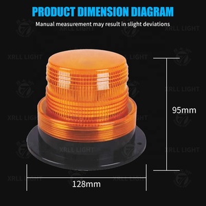 ไฟสัญญาณรถบรรทุกเพื่อความปลอดภัยป้ายจราจรทางถนนสัญญาณไฟ LED สีเหลืองอำพันฉุกเฉินไฟเตือนไฟเตือนไฟอันตราย - Product Image 5