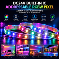 Produsen Strip LED RGBW Addressable LC8816A OEM ODM dengan Panjang Kustom