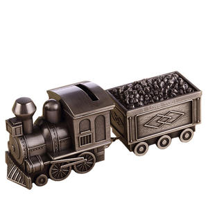 Hucha con forma de tren retro clásico y caja de almacenamiento de joyas caja de ahorro de dinero decoración de escritorio - Product Image 5