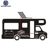 Chargeur CC-CC pour batteries au lithium et au plomb-acide, entrée CC et panneau solaire, 12 V vers 14,6 V, 16,8 V, 14,7 V, 60 A, 30 A