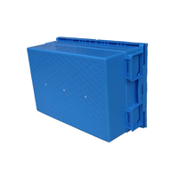 Boîtes de déménagement en plastique industrielles robustes, empilables, recyclables, transparentes, 600x400x260 mm, en PP vierge, vente d'usine