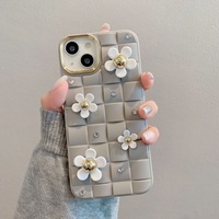 Coques de téléphone en TPU PC antichoc à fleurs fantaisie pour 15 14 Pro Max 13 12 11 XS X XR 7 8 Plus