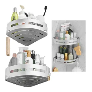 Modern Bathroom Aluminum Alloy Wall Mounted Bathroom Shelves Multi-Layer Shampoo Shelf