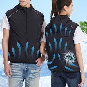 In Stock Summer Men Women Sun Protection Coat USB Skin Suit Working Fishing Camping air Fan <b>Cooling</b> Vest air Cooled <b>Jacket</b> - Product Image 1