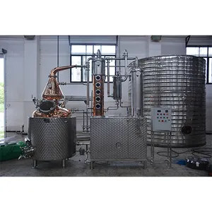 Reflux Still Flute Distillation Column with Copper Onion Head