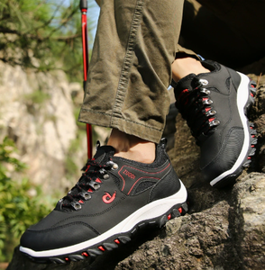 Chaussures décontractées tendance pour hommes, imperméables, antidérapantes, légères, pour la randonnée en plein air au printemps, en été et en hiver, avec doublure en mesh et semelle en caoutchouc - Product Image 3
