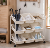 Chariot roulant multifonctionnel pour la salle de bain, le rangement domestique, la cuisine, le salon