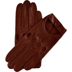 Custom Winter Tactical Work Men's Leather Driving Riding Gloves Men Touch Screen