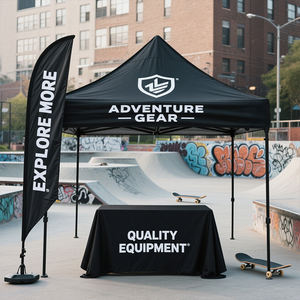 Taşınabilir 10x10ft (3x3m) alüminyum çelik etkinlik çadırı 5m Bay katlanır <span class=keywords><strong>Gazebo</strong></span> ticaret gösterileri için Pop-Up reklam açık sergiler - Product Image 2