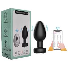 Atacado Silicone Toy <span class=keywords><strong>Butt</strong></span> <span class=keywords><strong>Plug</strong></span> Controle Remoto 10-frequência Vibração Anal <span class=keywords><strong>Plug</strong></span> Masturbação Feminina Massageador - Product Image 1