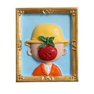 Résine réfrigérateur autocollant 3d tridimensionnel monde célèbre peinture personnages bijoux cadeaux arts et artisanat <span class=keywords><strong>aimant</strong></span> autocollant - Product Image 4