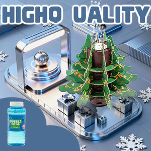 Machine à bulles automatique pour arbre de Noël, jouet à bulles DIY pour fête de Noël, pistolet à bulles - Product Image 3