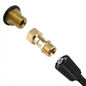 Conector de latón para pistola de agua a alta presión M22 14 M22 15 con rosca giratoria para adaptador de manguera de lavadora de coches - Product Image 3