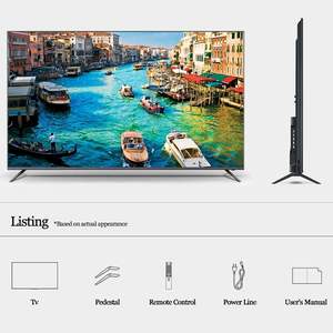 Téléviseur LED intelligent sans cadre OEM 48 pouces 4K Ultra HD HDR avec <span class=keywords><strong>Google</strong></span> TV intégré, haut-parleur, DLNA, boîtier noir, PAL/NTSC, taux de rafraîchissement - Product Image 3