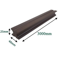 Poutre de plancher en composite bois-plastique (WPC) de conception moderne, 50*50 mm, solide et creuse, accessoires de terrasse en WPC, poutre de plancher
