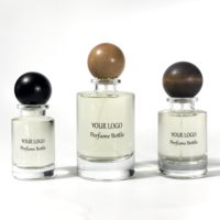 Bouteille de parfum de forme ronde sur mesure 30ml 50ml 100ml bouteille de pompe de lotion bouteille de parfum d'emballage de soins de la peau avec boîte