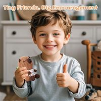 Peluche Capybara Tortue au Crochet Fungi Fun avec Carte Émotionnelle Motivante – Décoration Mignonne et Cadeau Positif pour Femmes, Adultes et Thérapeutes