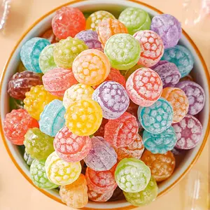 Best-selling Custom Logo Factory Mini Individually Packaged Halal Fruit-flavored Candy Extreme Sour Ball Hard Candy For Kids