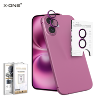Protection d'écran en verre trempé anti-rayures X.ONE Diamond Hardness pour objectif d'appareil photo iPhone 16/16 Plus
