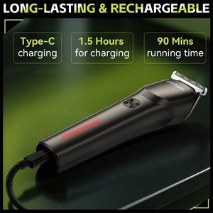 Tondeuse à barbe électrique Beardo 2 en acier inoxydable, étanche IPX6, longueurs réglables, charge rapide, usage domestique - Product Image 5