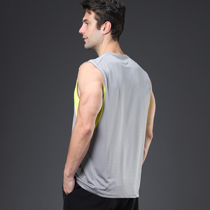 Custom Marathon Running Vest Polyester Workout T-shirt Sport Sleeveless Shirts Solid Loose Tees Bodybuilding <b>Singlets</b> <b>for</b> <b>Men</b> - Product Image 5