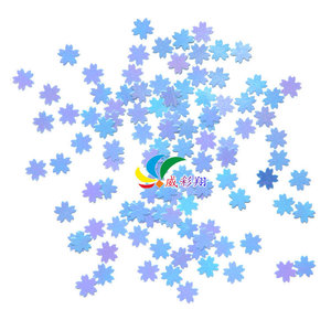 <b>Sequins</b> Cherry Blossom Shape 5mm Pet Material For Nail <b>Art</b> - Product Image 5