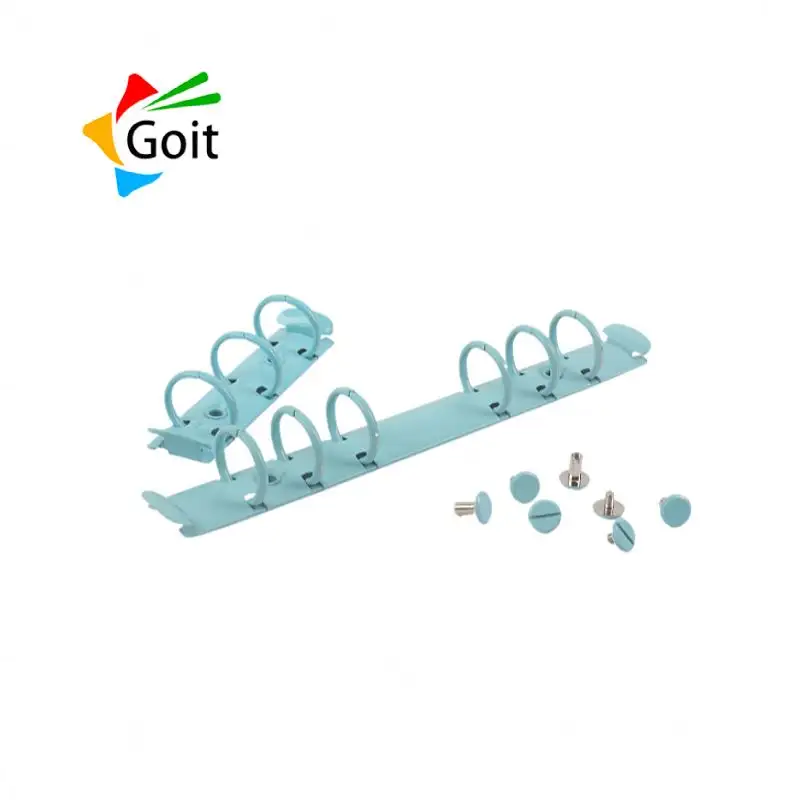 3 링 금속 루스 리프 바인더 책 반지 DIY 여행 일기 사진 앨범 바인딩 척추 빗 스냅 분할 힌지 책 나사