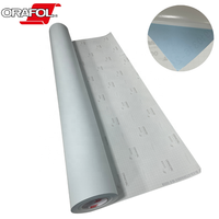 Film PVC adhésif transparent permanent pour signalétique rétroéclairée ORAFOL 8500-010, résistant aux solvants, durabilité extérieure verticale de 7 ans