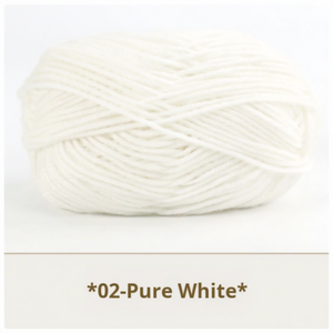 ไหมอะคริลิกผสมแบบม้วน ขายส่ง ขนาดกลาง หนาปานกลาง สำหรับถักมือ DIY โครเชต์ ไหมสำหรับเด็ก ทำรองเท้าแตะ เบาะรองนั่ง ตุ๊กตา - Product Image 5