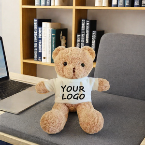 Hadiah Promosi Boneka Hewan Berlogo Kustom Mainan Boneka Berbahan Plush dengan Kaos Boneka Beruang Plushies Boneka Beruang Teddy dengan Logo Pribadi yang Disublimasi - Product Image 3