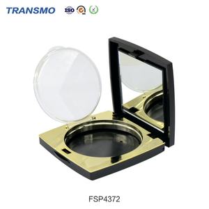 Muestras Gratis, Estuche Compacto Cuadrado, Envase Cosmético de Plástico para Polvos, Envase Cuadrado Vacío para Rubor con Espejo Compacto - Product Image 5