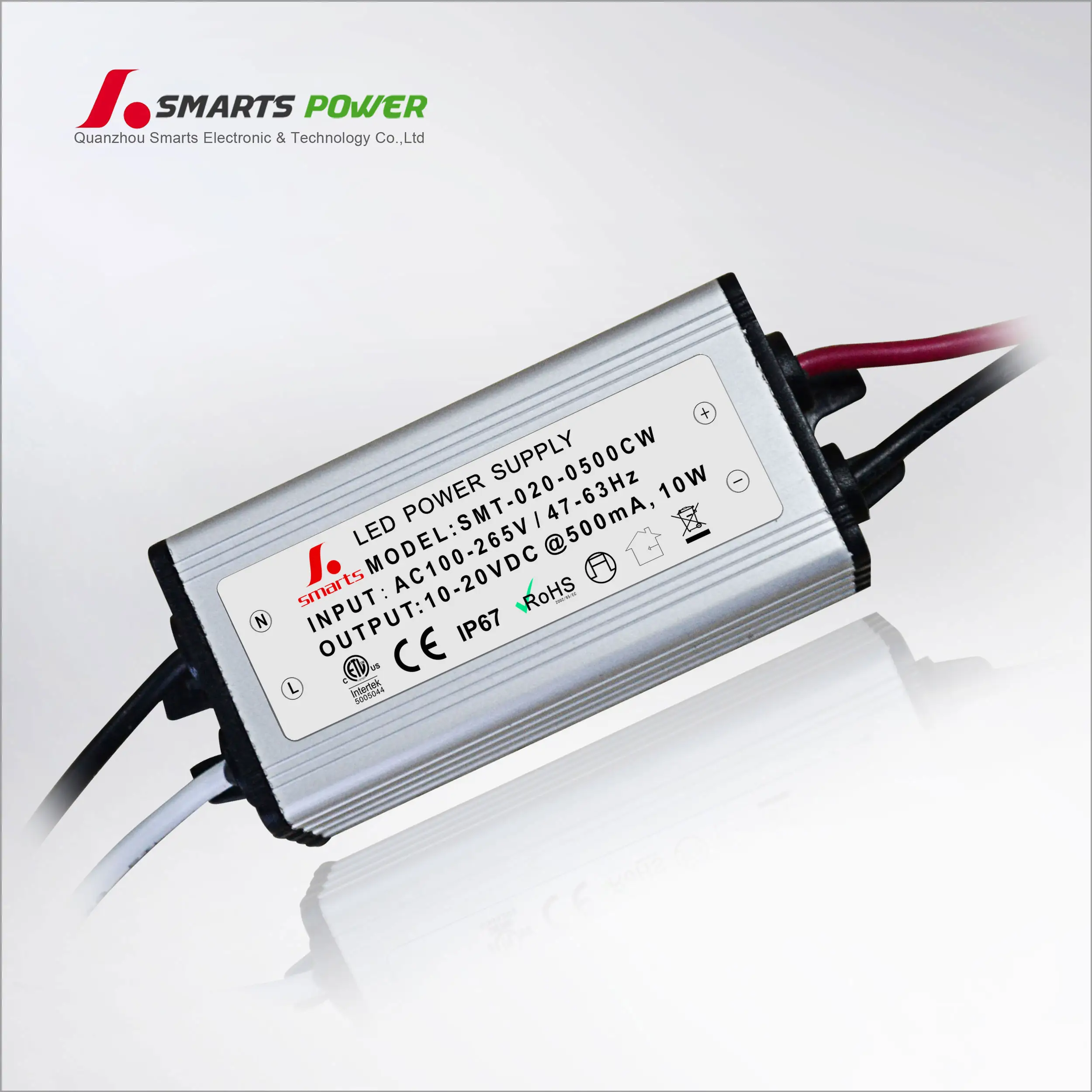 ตาข่ายอลูมิเนียม700ma Led Driver สำหรับ10W High Power Supply Unit