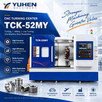 Tour CNC monobroche puissant TCK-52MY avec outillage motorisé axe Y pour usinage haute productivité