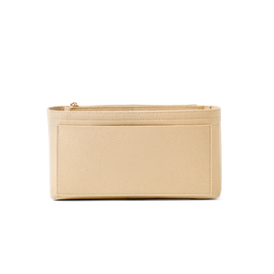 Pochette de maquillage carrée classique en feutre beige, <span class=keywords><strong>sac</strong></span> de voyage, organiseur de toilette, pochette de rangement, capacité 200 ml, pliable, ensemble pour salon - Product Image 3