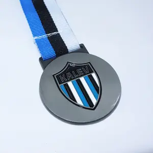Kişiselleştirilmiş özel Logo Metal ödül madalyon 3d yumuşak emaye hatıra madalya kısa şerit madalya onur