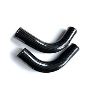Tuyau d'admission d'air en fibre de carbone universel pour voiture, entrée 75 mm, accessoires de tube d'admission d'air froid en fibre de carbone - Product Image 6