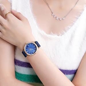 Montre à quartz pour femme, nouvelle collection, en cuir véritable de luxe, multi-couleurs, multifonction, prix bas, livraison directe - Product Image 2