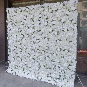 Pannello Floreale Artificiale in Tessuto per Matrimoni e Natale, in Seta, Fatto a Mano, <span class=keywords><strong>di</strong></span> Alta Qualità, per Composizioni e Allestimenti (<span class=keywords><strong>Immagine</strong></span>) - Product Image 3