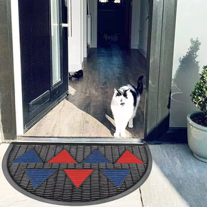 Tapetes de Entrada de Goma Antideslizantes de Alta Resistencia Viair, Tapetes de Bienvenida para Mascotas, Tapete de Entrada Semicircular para Exteriores - Product Image 1