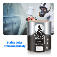 1K Pure Color Solid Black International Single Component Huilé à base d'uréthane Peinture de réparation automobile Revêtement liquide Séchage rapide