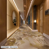 Tapis Axminster 80% laine 20% nylon pour couloir de chambre d'hôtel et tapis de salle de banquet